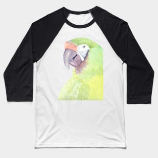 military macaw watercolor portrait parrot painting Baseball T-Shirt